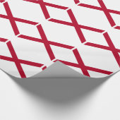 Staatsflagge Alabama Geschenkpapier (Ecke)