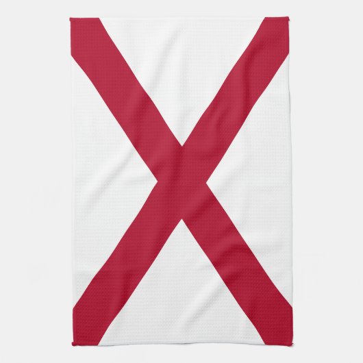 Staatsflagge Alabama Geschirrtuch (Vertikal)