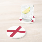 Staatsflagge Alabama Getränkeuntersetzer (Seite)