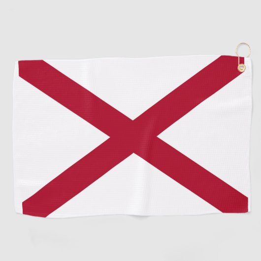 Staatsflagge Alabama Golfhandtuch (Horizontal)