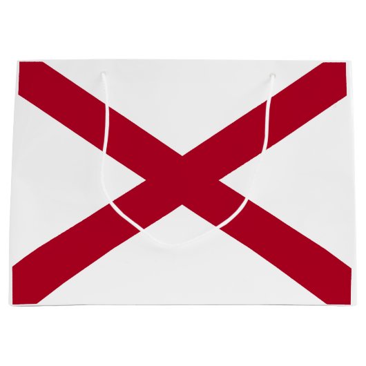 Staatsflagge Alabama Große Geschenktüte (Vorderseite)