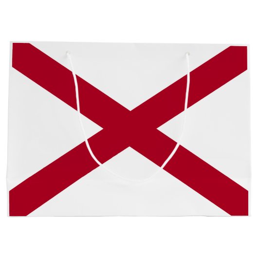 Staatsflagge Alabama Große Geschenktüte (Rückseite)