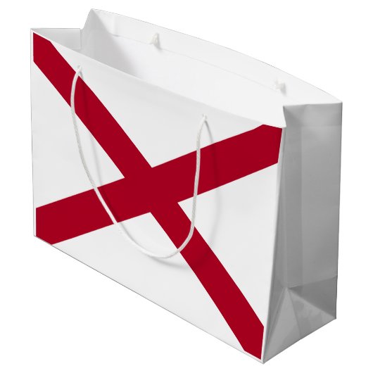 Staatsflagge Alabama Große Geschenktüte (Rückseite Schrägansicht)