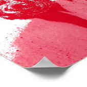 Staatsflagge Alabama Grunge Poster (Ecke)