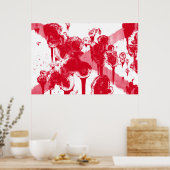 Staatsflagge Alabama Grunge Poster (Küche)