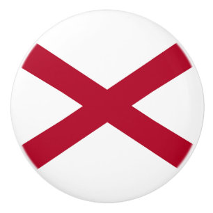 Staatsflagge Alabama Keramikknauf