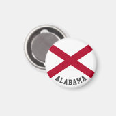 Staatsflagge Alabama Magnet (Vorderseite/Rückseite)