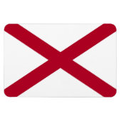 Staatsflagge Alabama Magnet (Horizontal)