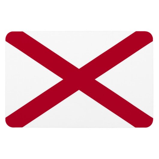 Staatsflagge Alabama Magnet (Horizontal)