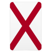 Staatsflagge Alabama Magnet (Vertikal)