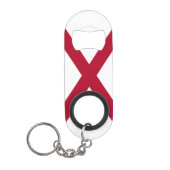 Staatsflagge Alabama Mini Flaschenöffner (Vorderseite)
