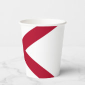 Staatsflagge Alabama Pappbecher (Rückseite)