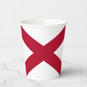 Staatsflagge Alabama Pappbecher (Links)