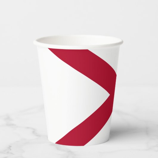 Staatsflagge Alabama Pappbecher (Vorderseite)