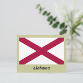 Staatsflagge Alabama Postkarte (Stehend Vorderseite)