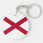 Staatsflagge Alabama Schlüsselanhänger (Rückseite)
