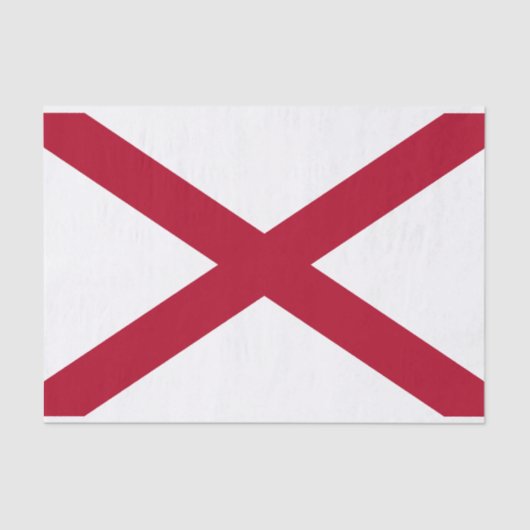 Staatsflagge Alabama Seidenpapier (Vorderseite)