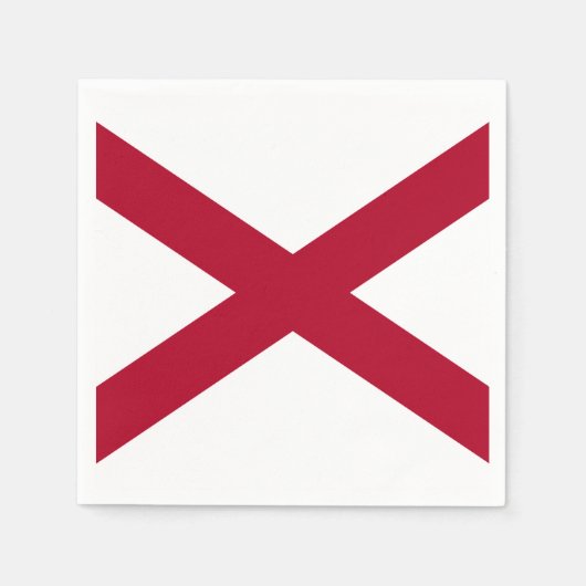 Staatsflagge Alabama Serviette (Vorderseite)