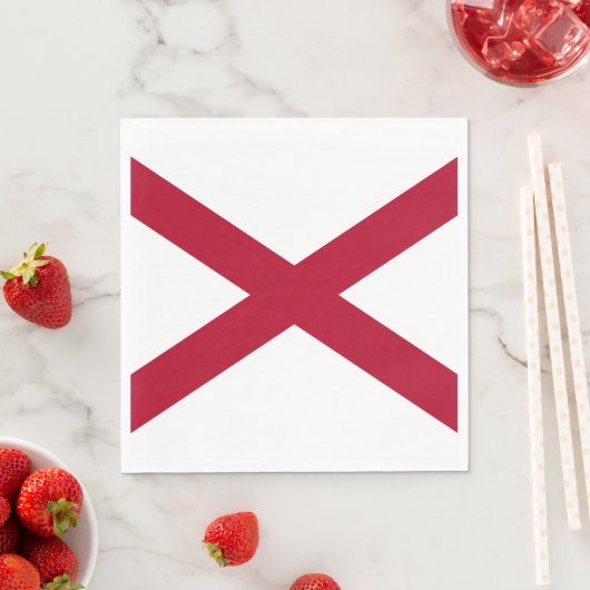 Staatsflagge Alabama Serviette (Beispiel)