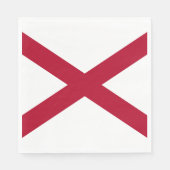 Staatsflagge Alabama Serviette (Vorderseite)