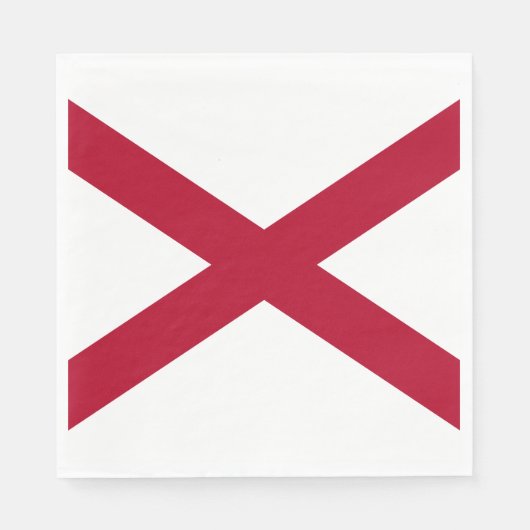 Staatsflagge Alabama Serviette (Vorderseite)