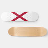Staatsflagge Alabama Skateboard (Horizontal)
