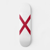 Staatsflagge Alabama Skateboard (Vorderseite)