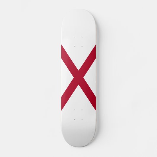 Staatsflagge Alabama Skateboard (Vorderseite)