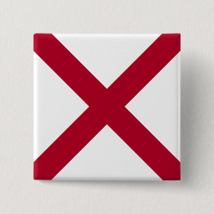 Staatsflagge Alabama, St. Andrew Crimson Cross Button