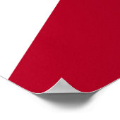 Staatsflagge Alabama, St. Andrew Crimson Cross Poster (Ecke)