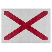 Staatsflagge Alabama, St. Andrew Crimson Cross Schneidebrett (Vorderseite)