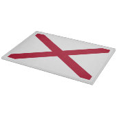 Staatsflagge Alabama, St. Andrew Crimson Cross Schneidebrett (Ecke)
