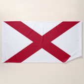 Staatsflagge Alabama Strandtuch (Vorderseite)