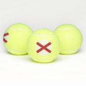 Staatsflagge Alabama Tennisbälle (Multi)