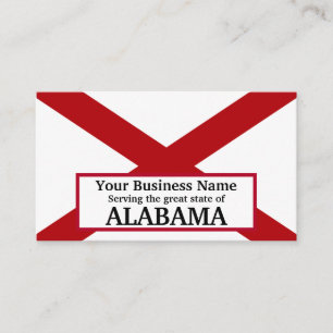 Staatsflagge Alabama Visitenkarte