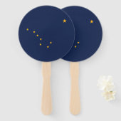 Staatsflagge Alaska Fächer (Vorne und Hinten)