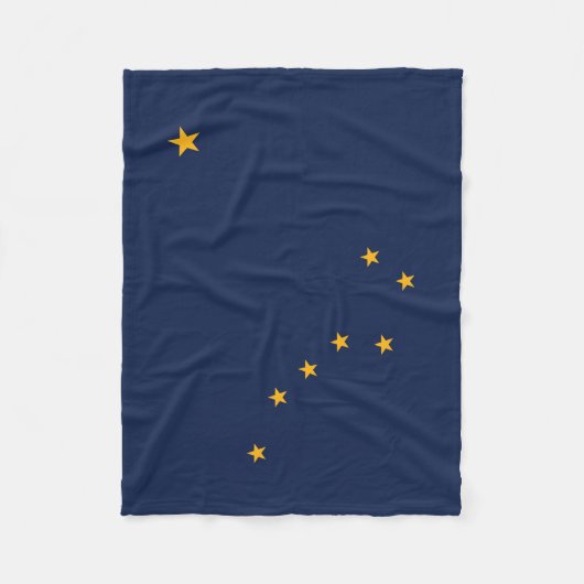 Staatsflagge Alaska Fleecedecke (Vorderseite)