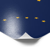 Staatsflagge Alaska Fotodruck (Ecke)