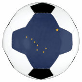 Staatsflagge Alaska Fußball (Vorderseite)