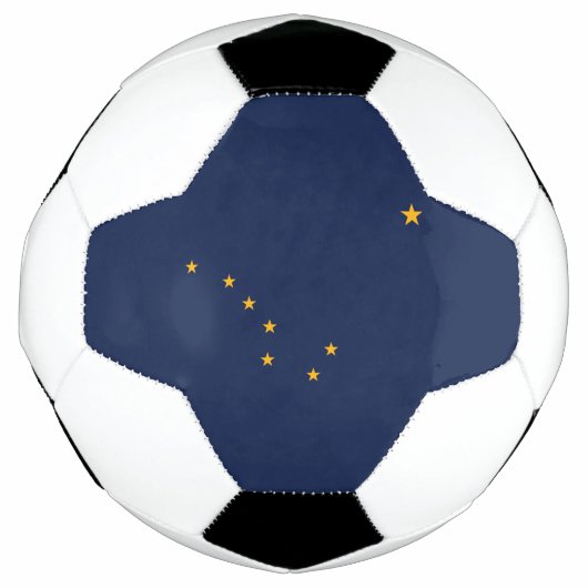 Staatsflagge Alaska Fußball (Vorderseite)