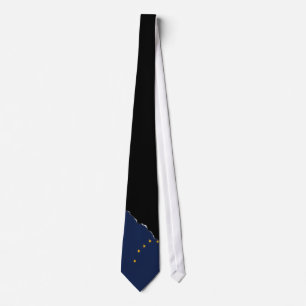 Staatsflagge Alaska Krawatte