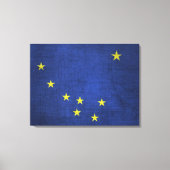 Staatsflagge Alaska Leinwanddruck (Vorderseite)