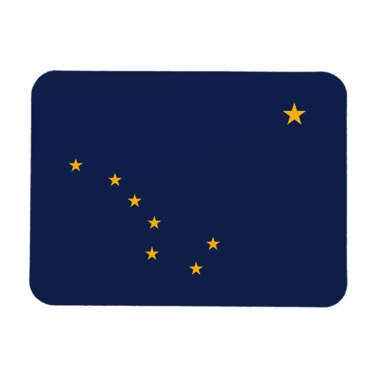 Staatsflagge Alaska Magnet (Horizontal)