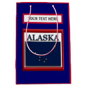 Staatsflagge Alaska Mittlere Geschenktüte (Vorderseite)
