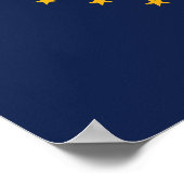 Staatsflagge Alaska Poster (Ecke)