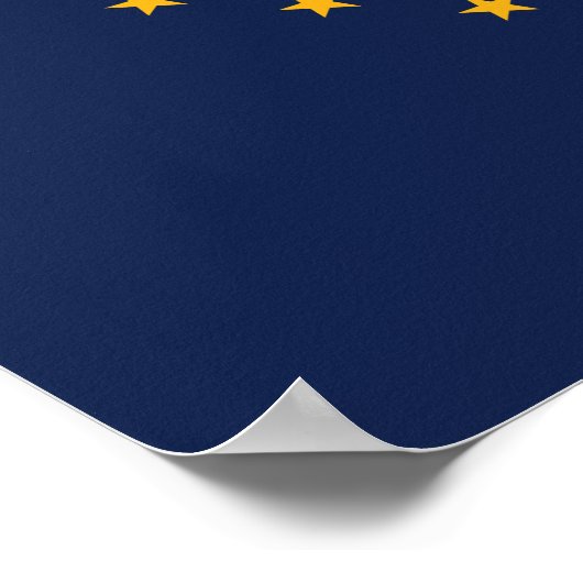 Staatsflagge Alaska Poster (Ecke)