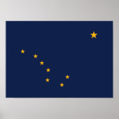 Staatsflagge Alaska Poster (Vorne)