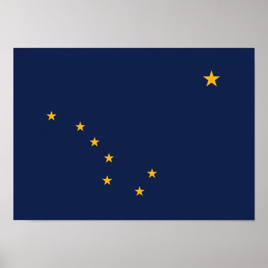 Staatsflagge Alaska Poster (Vorne)