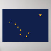 Staatsflagge Alaska Poster (Vorne)
