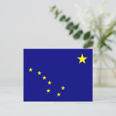 Staatsflagge Alaska Postkarte (Stehend Vorderseite)